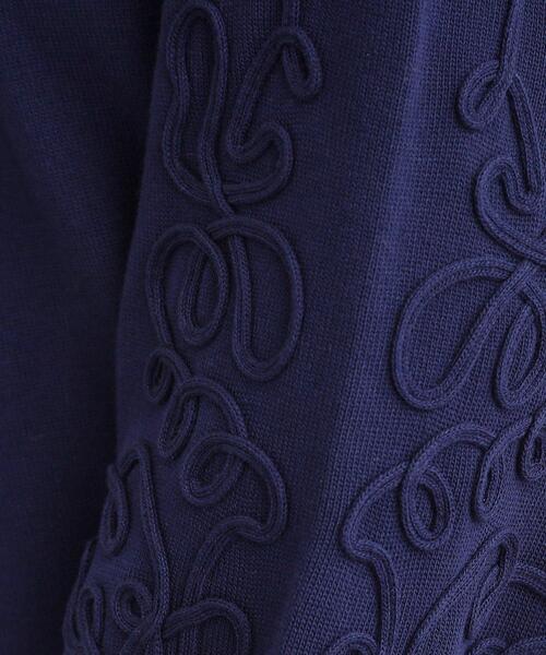 grove（グローブ）の「袖コード刺繍ニットプルオーバー（ニット/セーター・レディース・オフホワイト/ネイビー/ブルーグリーン・02/03/01/05/04）」の7枚目の写真