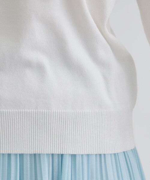 grove（グローブ）の「袖コード刺繍ニットプルオーバー（ニット/セーター・レディース・オフホワイト/ネイビー/ブルーグリーン・02/03/01/05/04）」の14枚目の写真