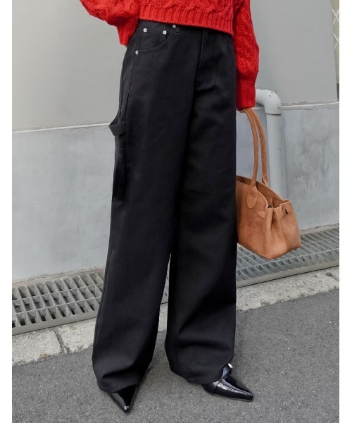 セール】[低身長/高身長サイズ有]花柄or無地カツラギワークデザイン