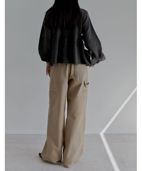 のほほんページです♬ セール】[低身長/高身長サイズ有]花柄or無地カツラギワークデザイン