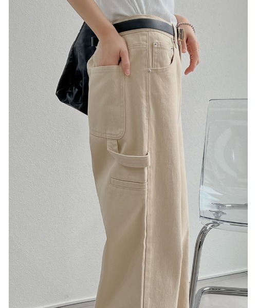 セール】[低身長/高身長サイズ有]花柄or無地カツラギワークデザイン