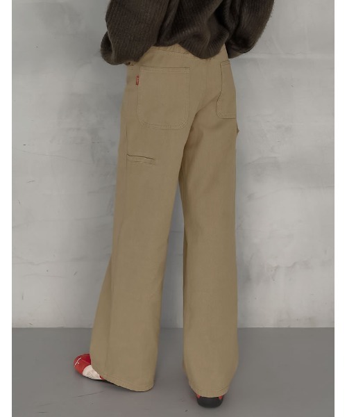 セール】[低身長/高身長サイズ有]花柄or無地カツラギワークデザイン