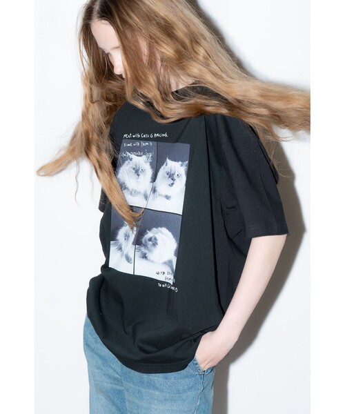 mmts（マミタス）の「ルビー フォトTシャツ（Tシャツ/カットソー・レディース・ホワイト/ブラック・M/L/XL）」の19枚目の写真