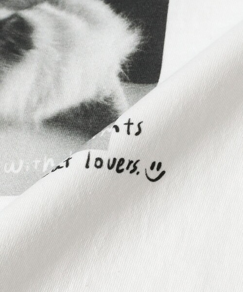 mmts（マミタス）の「ルビー フォトTシャツ（Tシャツ/カットソー・レディース・ホワイト/ブラック・M/L/XL）」の7枚目の写真