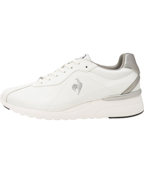 le coq sportif(ルコックスポルティフ)の「LCS モンペリエ NEO LIFT / LCS MONTPELLIER NEO LIFT(スニーカー・レディース・ホワイト×シルバー/ブラック・23.0cm/23.5cm/24.0cm/24.5cm/25.0cm/22.5cm)」の2枚目の写真
