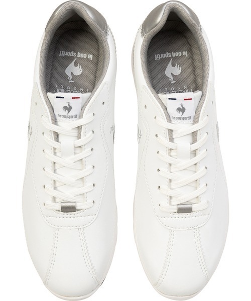 le coq sportif(ルコックスポルティフ)の「LCS モンペリエ NEO LIFT / LCS MONTPELLIER NEO LIFT(スニーカー・レディース・ホワイト×シルバー/ブラック・23.0cm/23.5cm/24.0cm/24.5cm/25.0cm/22.5cm)」の6枚目の写真