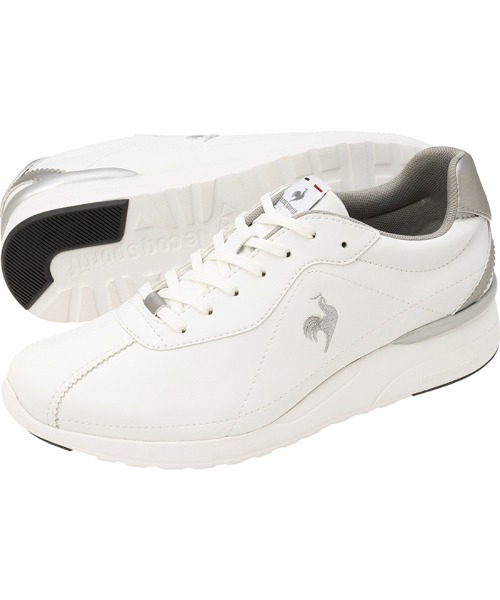 le coq sportif(ルコックスポルティフ)の「LCS モンペリエ NEO LIFT / LCS MONTPELLIER NEO LIFT(スニーカー・レディース・ホワイト×シルバー/ブラック・23.0cm/23.5cm/24.0cm/24.5cm/25.0cm/22.5cm)」の10枚目の写真
