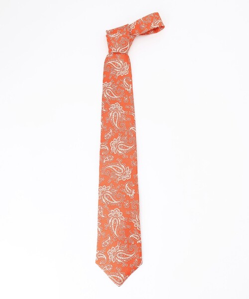 J.PRESS（ジェイプレス）の「ペイズリーハンドプリント ネクタイ（ネクタイ・メンズ・オレンジ系6/ライトグレー系6/ネイビー系6・F）」の7枚目の写真