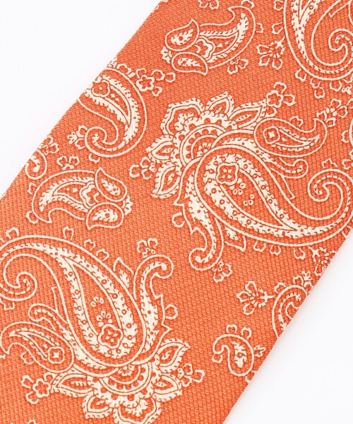 J.PRESS（ジェイプレス）の「ペイズリーハンドプリント ネクタイ（ネクタイ・メンズ・オレンジ系6/ライトグレー系6/ネイビー系6・F）」の8枚目の写真