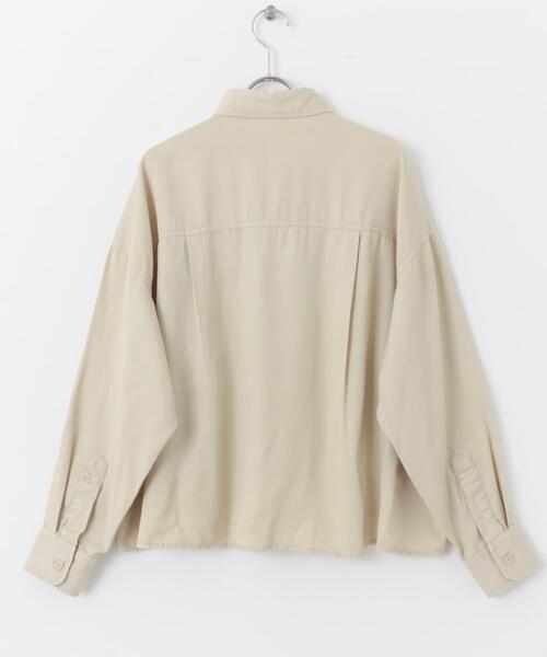 ITEMS URBANRESEARCH(アイテムズ アーバンリサーチ)の「リヨセルポケットシャツ(シャツ/ブラウス・レディース・チャコールグレー/ホワイト系その他/カーキ・FREE)」の19枚目の写真