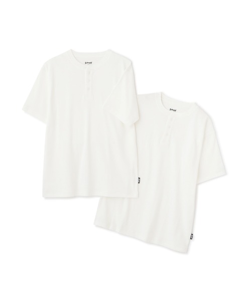 2PACK LS HENLEY NECK T-SHIRT／2パック ヘンリーネック ロンT Schott｜2PACK LS HENLEY NECK T-SHIRT/2パック ヘンリーネック