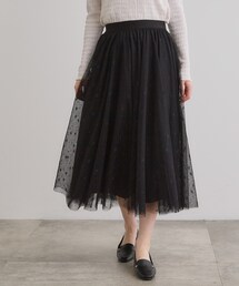 grove | 幾何柄チュールスカート(スカート)