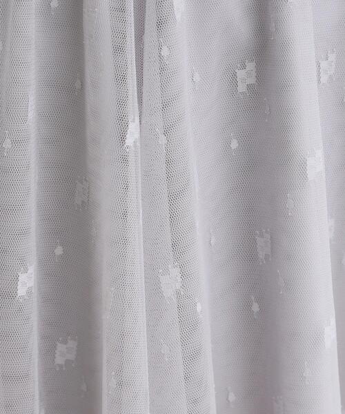 grove（グローブ）の「幾何柄チュールスカート（スカート・レディース・ライトグレー/ブラック/ナチュラル・03/02/05/01/04）」の7枚目の写真