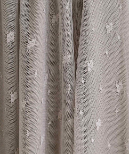 grove（グローブ）の「幾何柄チュールスカート（スカート・レディース・ライトグレー/ブラック/ナチュラル・03/02/05/01/04）」の15枚目の写真