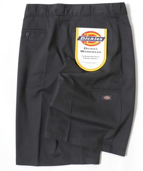 Dickies（ディッキーズ）の「Dickies/ディッキーズ Twill ＆ Denim Work Short Pants/ツイル デニム ワイドショートパンツ/ルーズハーフパンツ/ワークパンツ/イージーパンツ/レディース メンズ（デニムパンツ・メンズ・ブラック系その他/ブラック/カーキ/チャコール/ベージュ/ブルー系その他・M/L/XL）」の3枚目の写真