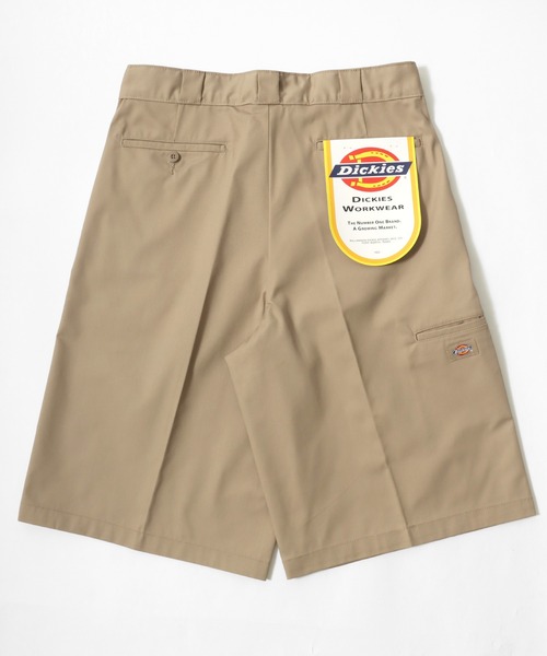 Dickies（ディッキーズ）の「Dickies/ディッキーズ Twill ＆ Denim Work Short Pants/ツイル デニム ワイドショートパンツ/ルーズハーフパンツ/ワークパンツ/イージーパンツ/レディース メンズ（デニムパンツ・メンズ・ブラック系その他/ブラック/カーキ/チャコール/ベージュ/ブルー系その他・M/L/XL）」の20枚目の写真