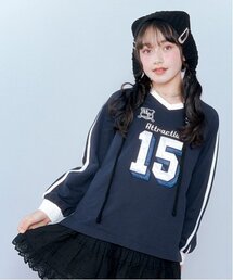 mezzo piano Junior（メゾピアノジュニア）の「ナンバリング長袖Tシャツ（Tシャツ/カットソー・キッズ）」