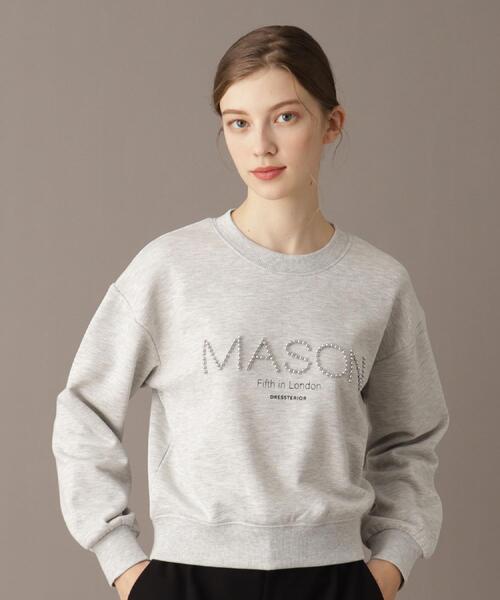 DRESSTERIOR（ドレステリア）の「【洗える/ショート丈】メイソンスタッズロゴ裏毛プルオーバー（スウェット・レディース・ライトグレー/アイボリー/ダークグレー・34/36/38）」の8枚目の写真