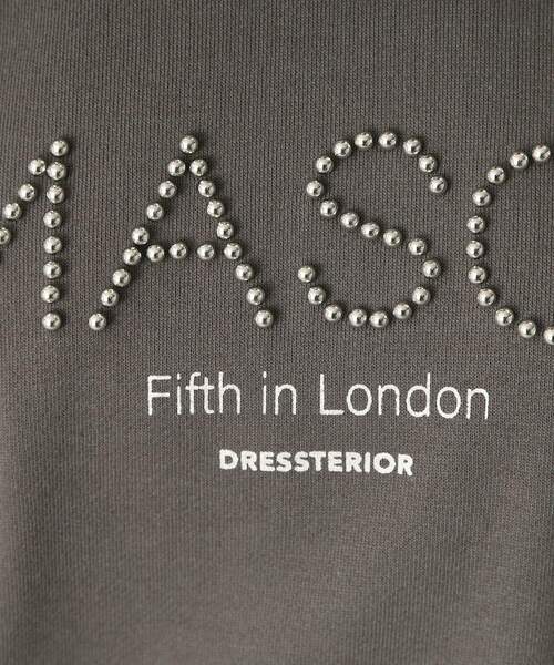 DRESSTERIOR（ドレステリア）の「【洗える/ショート丈】メイソンスタッズロゴ裏毛プルオーバー（スウェット・レディース・ライトグレー/アイボリー/ダークグレー・34/36/38）」の12枚目の写真