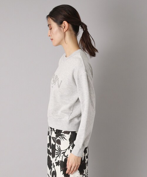 DRESSTERIOR（ドレステリア）の「【洗える/ショート丈】メイソンスタッズロゴ裏毛プルオーバー（スウェット・レディース・ライトグレー/アイボリー/ダークグレー・34/36/38）」の14枚目の写真