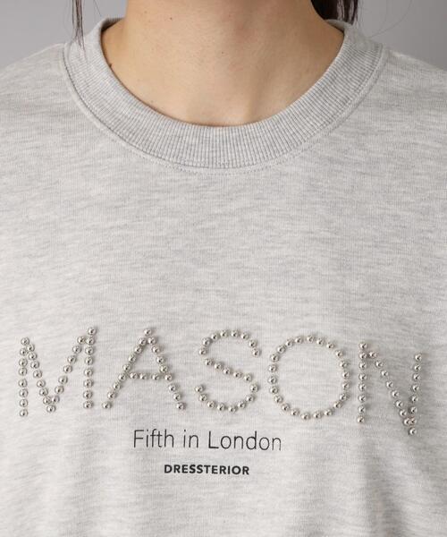 DRESSTERIOR（ドレステリア）の「【洗える/ショート丈】メイソンスタッズロゴ裏毛プルオーバー（スウェット・レディース・ライトグレー/アイボリー/ダークグレー・34/36/38）」の16枚目の写真