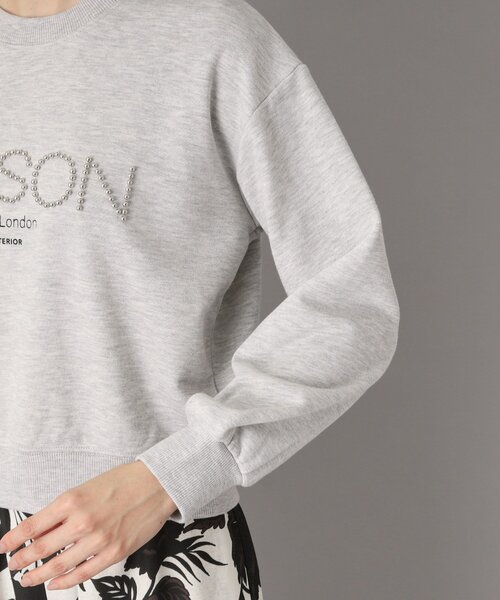 DRESSTERIOR（ドレステリア）の「【洗える/ショート丈】メイソンスタッズロゴ裏毛プルオーバー（スウェット・レディース・ライトグレー/アイボリー/ダークグレー・34/36/38）」の9枚目の写真