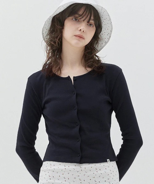 カーディガン KIRSH PLAIN ROUND NECK SLIM CARDIGAN キルシー プレーン ラウンド ネック スリム カーディガン レ KIRSH PLAIN ROUND NECK SLIM CARDIGAN キルシー プレーン