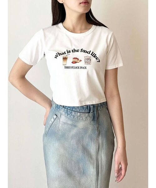 CALNAMUR(カルナムール)の「アソートプリントTシャツ(Tシャツ/カットソー・レディース・ネイビー/ホワイト/オフホワイト/グレー・FREE)」の5枚目の写真