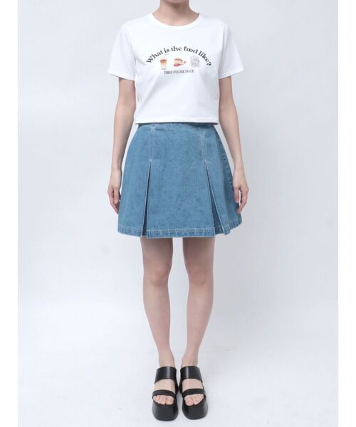 CALNAMUR(カルナムール)の「アソートプリントTシャツ(Tシャツ/カットソー・レディース・ネイビー/ホワイト/オフホワイト/グレー・FREE)」の19枚目の写真