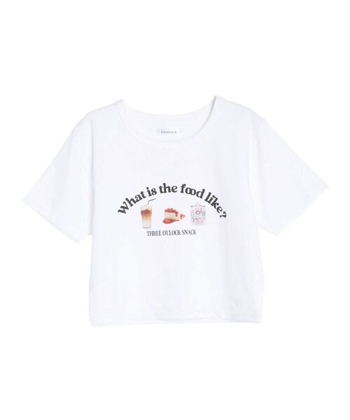 CALNAMUR(カルナムール)の「アソートプリントTシャツ(Tシャツ/カットソー・レディース・ネイビー/ホワイト/オフホワイト/グレー・FREE)」の3枚目の写真