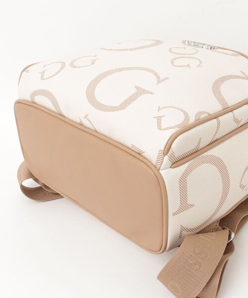 Guess（ゲス）の「HOLEMAN Backpack バックパック リュック（バックパック/リュック・レディース・ブラウン/ホワイト・ONE SIZE）」の3枚目の写真