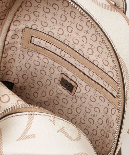 Guess（ゲス）の「HOLEMAN Backpack バックパック リュック（バックパック/リュック・レディース・ブラウン/ホワイト・ONE SIZE）」の4枚目の写真