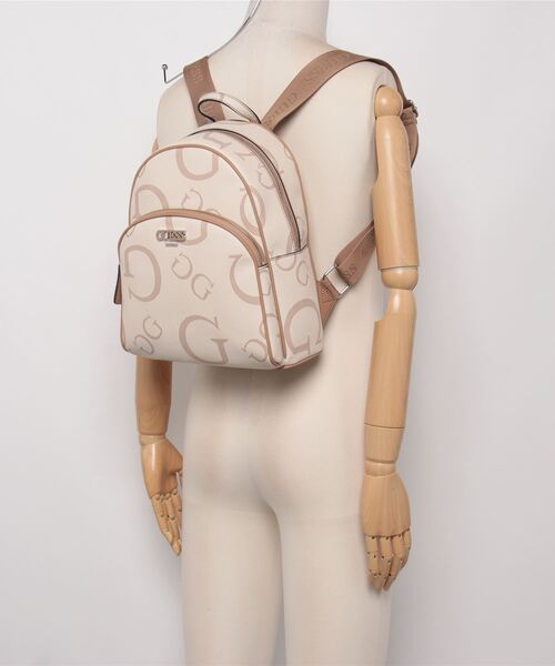 Guess（ゲス）の「HOLEMAN Backpack バックパック リュック（バックパック/リュック・レディース・ブラウン/ホワイト・ONE SIZE）」の5枚目の写真