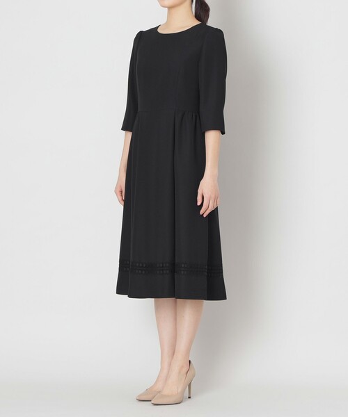 TO BE CHIC ワンピース L】ダブルサテン ワンピース(ワンピース)｜TO BE CHIC(トゥー