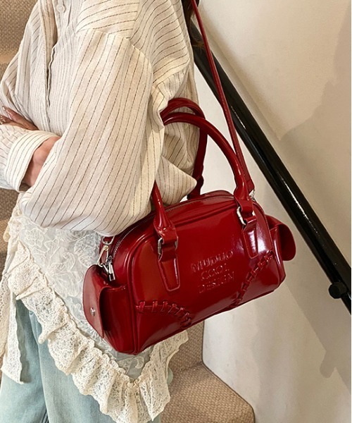 gossip!ロサンゼルス(ゴシップロサンゼルス)の「Y2K マルチポケットショルダーバッグ2WAY(ショルダーバッグ・レディース・ワイン・FREE)」の6枚目の写真