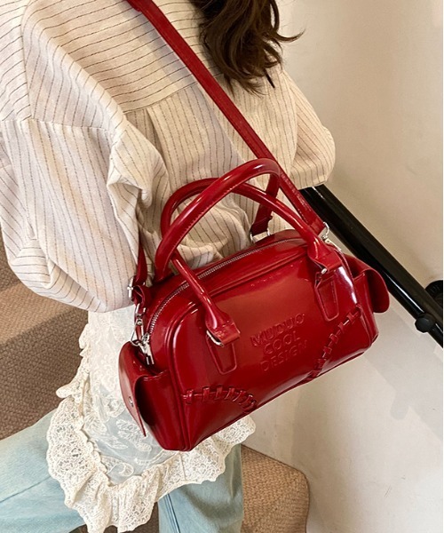 gossip!ロサンゼルス(ゴシップロサンゼルス)の「Y2K マルチポケットショルダーバッグ2WAY(ショルダーバッグ・レディース・ワイン・FREE)」の7枚目の写真