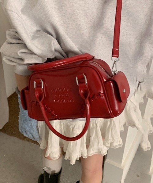 gossip!ロサンゼルス(ゴシップロサンゼルス)の「Y2K マルチポケットショルダーバッグ2WAY(ショルダーバッグ・レディース・ワイン・FREE)」の11枚目の写真