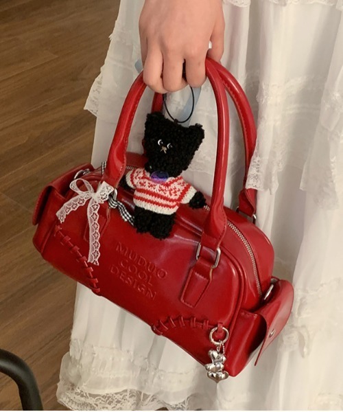 gossip!ロサンゼルス(ゴシップロサンゼルス)の「Y2K マルチポケットショルダーバッグ2WAY(ショルダーバッグ・レディース・ワイン・FREE)」の12枚目の写真