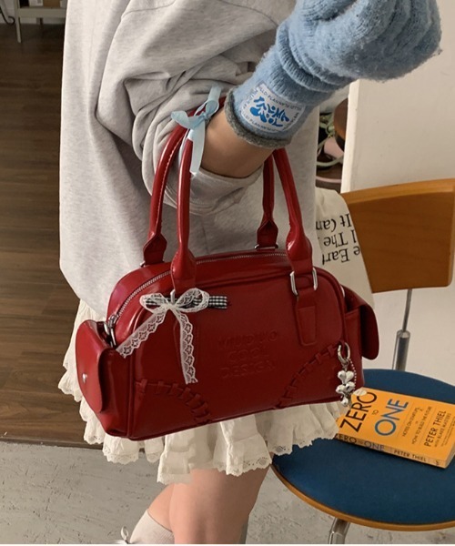 gossip!ロサンゼルス(ゴシップロサンゼルス)の「Y2K マルチポケットショルダーバッグ2WAY(ショルダーバッグ・レディース・ワイン・FREE)」の15枚目の写真