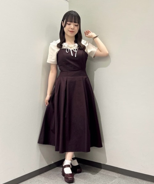 バックカッティングキャミワンピース (BLACK） バックカッティングキャミワンピース（ワンピース）｜an another