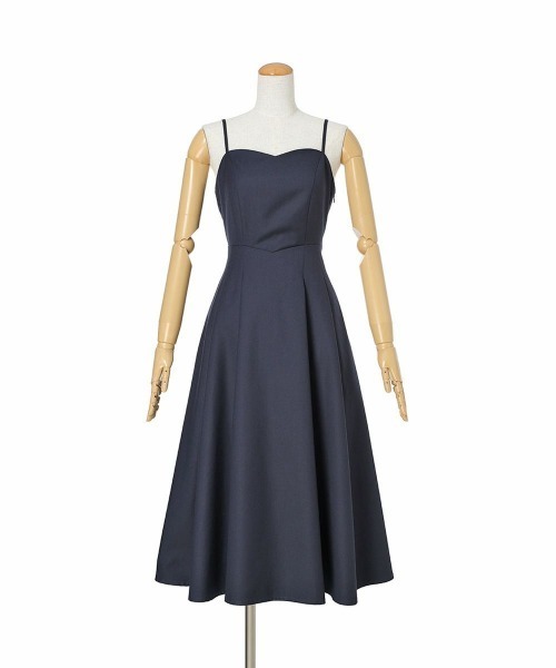 バックカッティングキャミワンピース (BLACK） バックカッティングキャミワンピース（ワンピース）｜an another