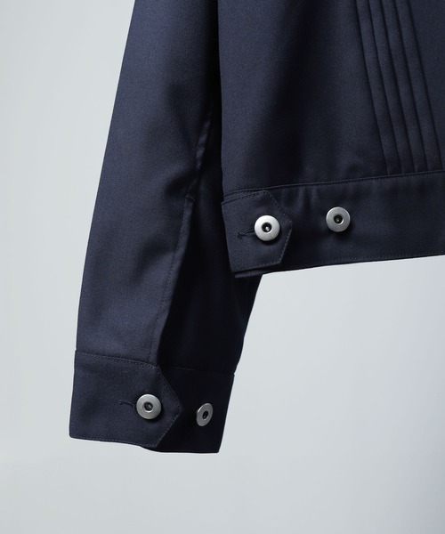 NILWAY（ニルウェイ）の「スタッズデザイン ショート丈 コンパクトジャケット（ブルゾン・メンズ・ブラック/ネイビー/ライトグレー・MEDIUM/LARGE）」の5枚目の写真