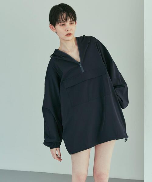 URBAN RESEARCH（アーバンリサーチ）の「『UVカット』Swim URBAN RESEARCH　スイムアノラックパーカー（水着・レディース・ネイビー/ホワイト/ライトブルー・FREE）」の3枚目の写真