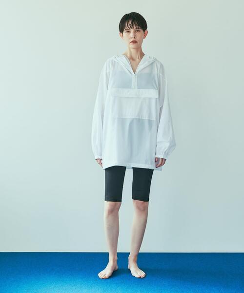 URBAN RESEARCH(アーバンリサーチ)の「『UVカット』Swim URBAN RESEARCH スイムアノラックパーカー(水着・レディース・ネイビー/ホワイト/ライトブルー・FREE)」の5枚目の写真