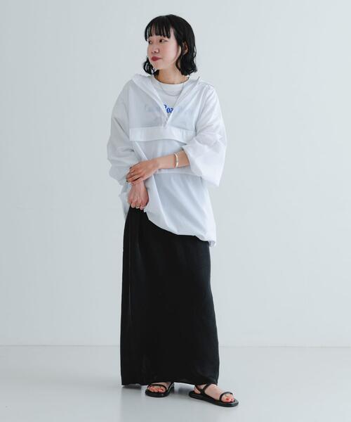 URBAN RESEARCH(アーバンリサーチ)の「『UVカット』Swim URBAN RESEARCH スイムアノラックパーカー(水着・レディース・ネイビー/ホワイト/ライトブルー・FREE)」の7枚目の写真