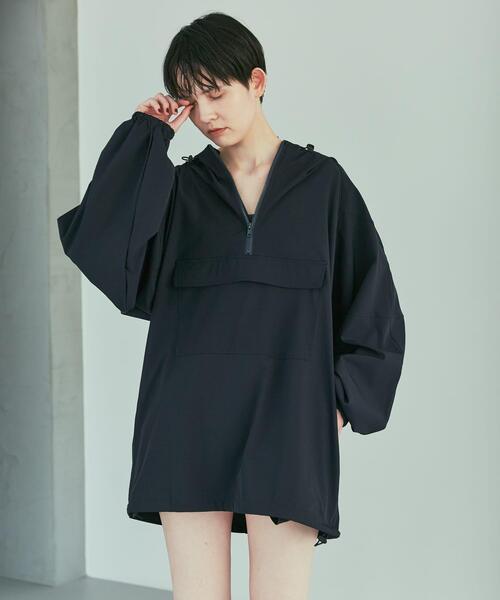 URBAN RESEARCH（アーバンリサーチ）の「『UVカット』Swim URBAN RESEARCH　スイムアノラックパーカー（水着・レディース・ネイビー/ホワイト/ライトブルー・FREE）」の7枚目の写真