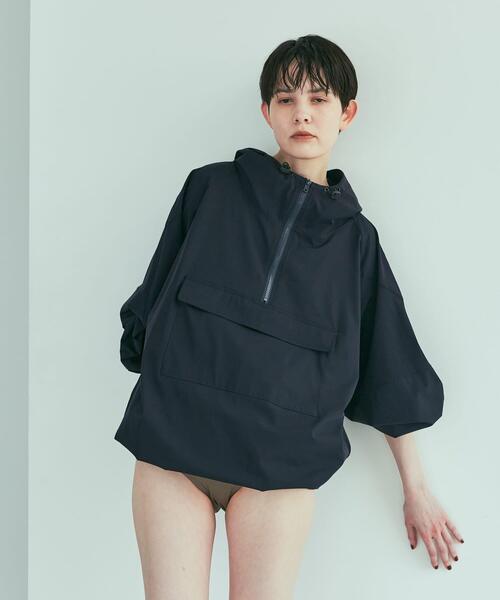 URBAN RESEARCH（アーバンリサーチ）の「『UVカット』Swim URBAN RESEARCH　スイムアノラックパーカー（水着・レディース・ネイビー/ホワイト/ライトブルー・FREE）」の9枚目の写真