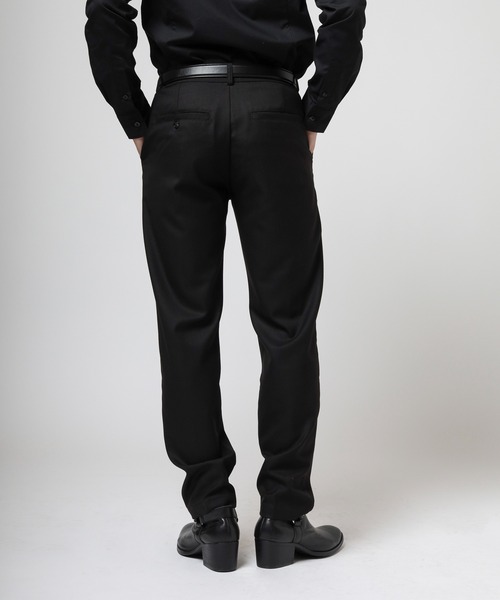 VANQUISH(ヴァンキッシュ)の「VANQUISH / ヴァンキッシュ T/R ストレッチ スラックスパンツ(スラックス・メンズ・ブラック/ライトブラウン/グレー・M/L)」の4枚目の写真