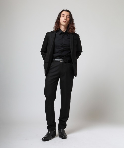 VANQUISH(ヴァンキッシュ)の「VANQUISH / ヴァンキッシュ T/R ストレッチ スラックスパンツ(スラックス・メンズ・ブラック/ライトブラウン/グレー・M/L)」の6枚目の写真