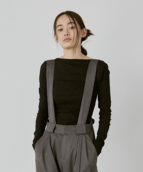 duei(デュイ)の「シアーロングスリーブUネックカットソー(Tシャツ/カットソー・レディース・ブラック/ホワイト・FREE)」の17枚目の写真